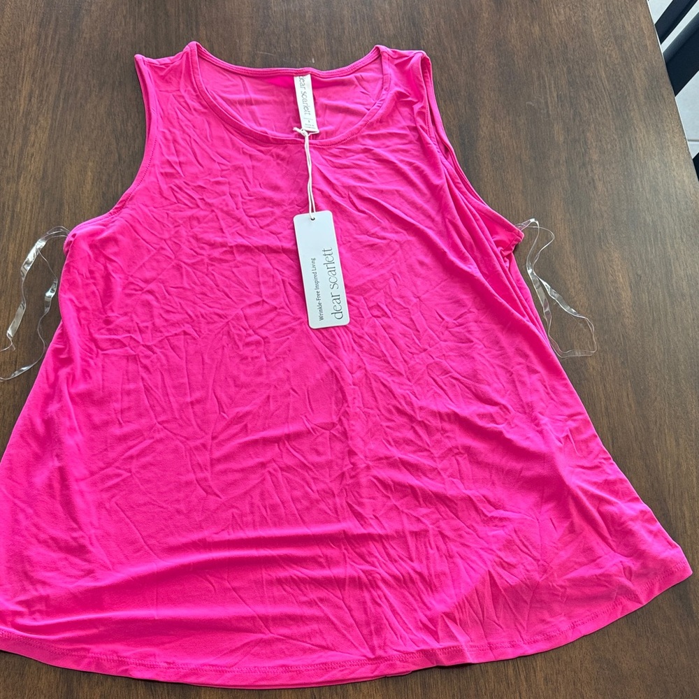 Vibrant Pink Sleeveless Tank Top